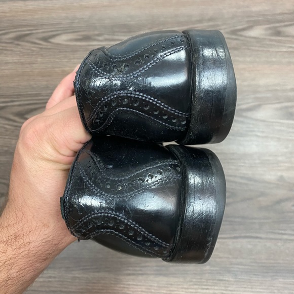 Allen Edmonds Shelton Black Saddle Oxfords 11 C - Picture 3 of 11